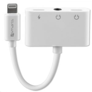 4smarts adaptér Lightning / 2x Lightning + 3