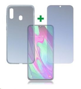 4smarts 360° Protection set (tvrzené sklo a gelový zadní kryt) pro Samsung Galaxy A40 4smarts