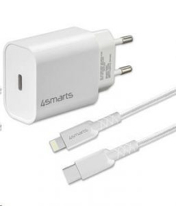 4smarts rychlonabíječka do sítě VoltPlug 20W PD s USB-C -> Lightning MFi kabelem 1