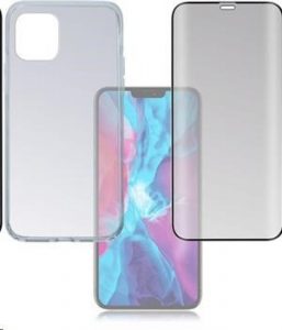 4smarts 360° Protection set (tvrzené sklo Full Frame černá + zadní kryt) pro Apple iPhone 12 / 12 Pro 4smarts