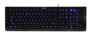 A4tech multimediální klávesnice KD-600L modře podsvícená