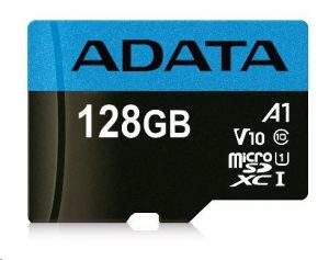 ADATA MicroSDXC karta 128GB Premier UHS-I Class 10 + adaptér A-Data