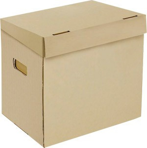 Archivační krabice 350x240x300mm na 3 boxy EMBA přírodní EMBA