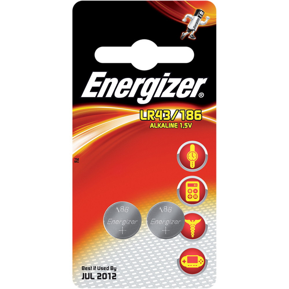186/LR43/V12GA 2BP Alk ENERGIZER ENERGIZER