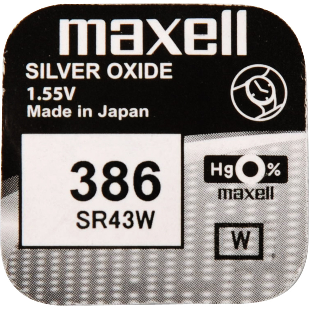 386/SR43W/V386 1BP Ag MAXELL MAXELL
