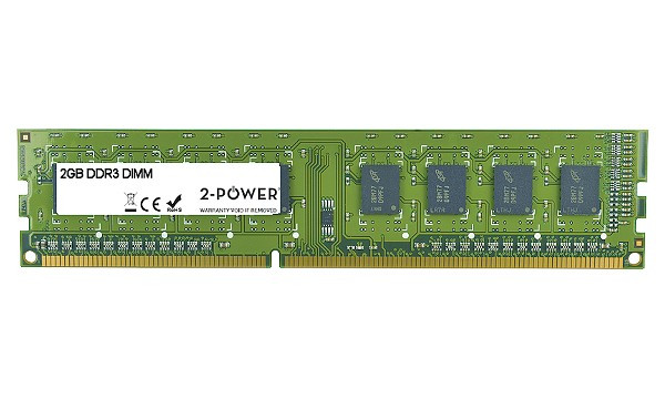 2-Power 2GB MultiSpeed 1066/1333/1600 MHz DDR3 Non-ECC DIMM 1Rx8 ( DOŽIVOTNÍ ZÁRUKA ) 2-Power