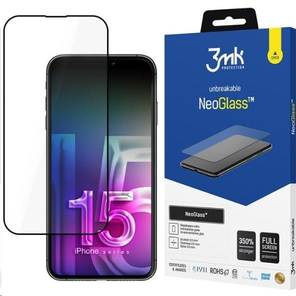 3mk hybridní sklo NeoGlass pro Apple iPhone 15