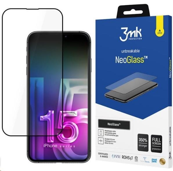 3mk hybridní sklo NeoGlass pro Apple iPhone 15 Pro